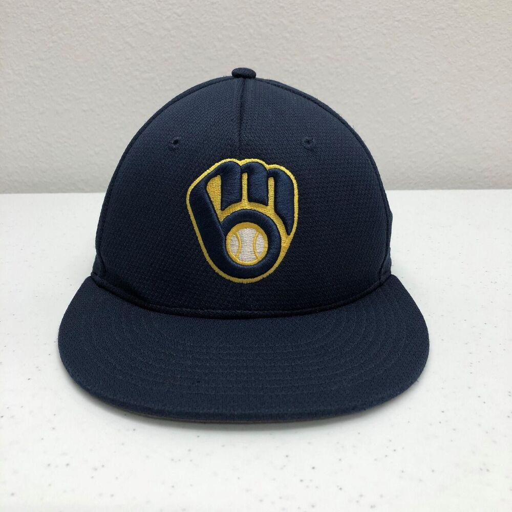 Milwaukee Brewers Hat Cap Strap Back Mens One Size Blue MLB Baseball OC Sports